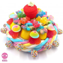Gateau de bonbon arc en ciel